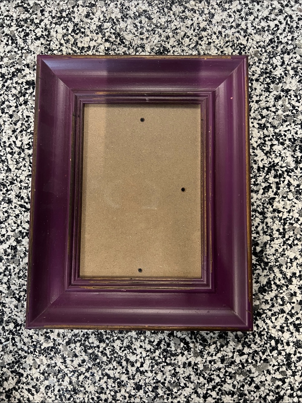 Deep Purple Wood Picture Frame by